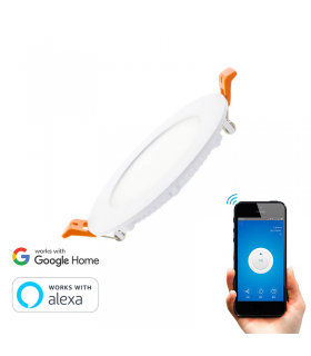 PLACA LED CIRCULAR WIFI 6W BLANCO