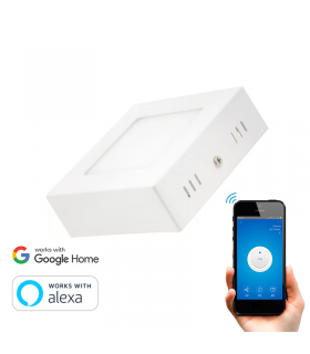 PLAFÓN LED CUADRADO WIFI 6W BLANCO