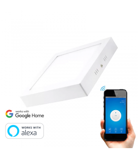 PLAFÓN LED CUADRADO WIFI 12W BLANCO