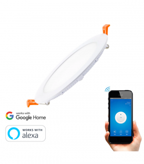 PLACA LED CIRCULAR WIFI 12W BLANCO