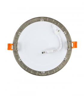 PLACA LED CIRCULAR WIFI 12W PLATA