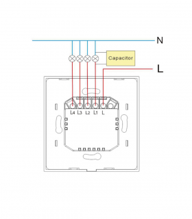 Interruptor Inteligente WiFi Sem neutro Tátil Simples