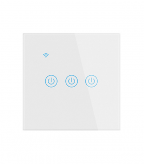 Interruptor Inteligente WiFi Tátil Triplo