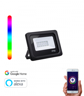 Foco LED WiFi Exterior RGBW 20W