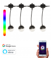 Grinalda de luzes inteligente WiFi LED Exterior RGBW 10M