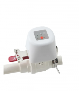Válvula WiFi inteligente de água e gás cor branco