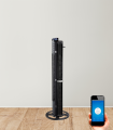 Ventoinha de Torre WiFi Preto 103cm Motor Copper