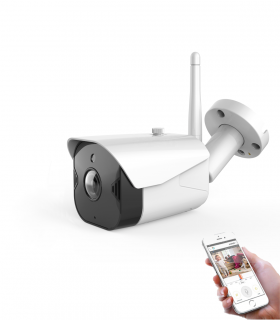 Câmera de Vigilância WiFi Exterior IP66 1080P