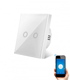 Interruptor Táctil WiFi Doble