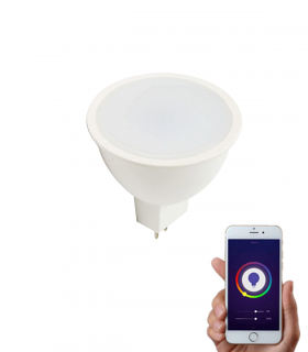 Lâmpada WiFi LED GU5.3/MR16 12V 5W RGBW